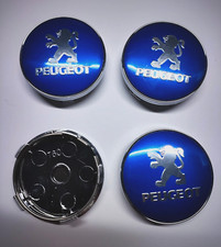 4x Peugeot Blue / Silver