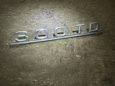 Mercedes Rear METAL Tailgate Badge Chrome '300TD' Emblem W123 Wagon TE DIESEL