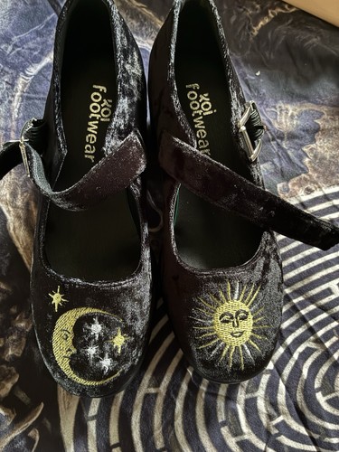 Koi tira witchy velvet shoes - koi,