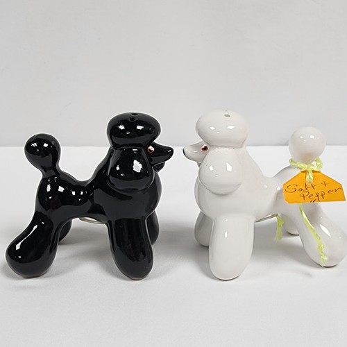 Vintage black white ceramic - black,