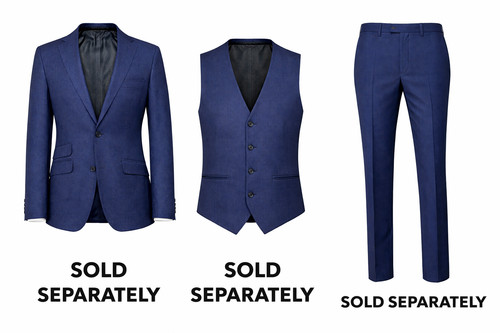 Navy blue wool - blue,
