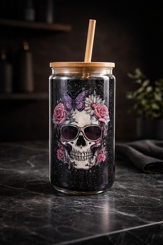 Glass snow globe tumblers - glass,