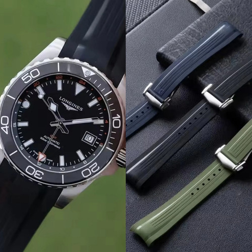 Rubber strap for longines - rubber,