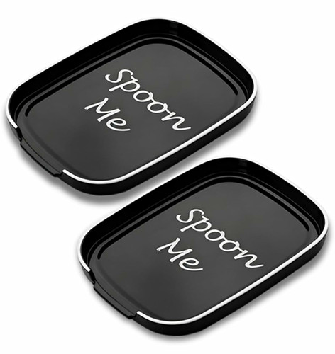 Spoon rest tray black - spoon, me
