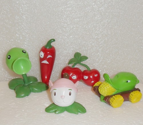 Plants zombies 5 figures - zombies, x