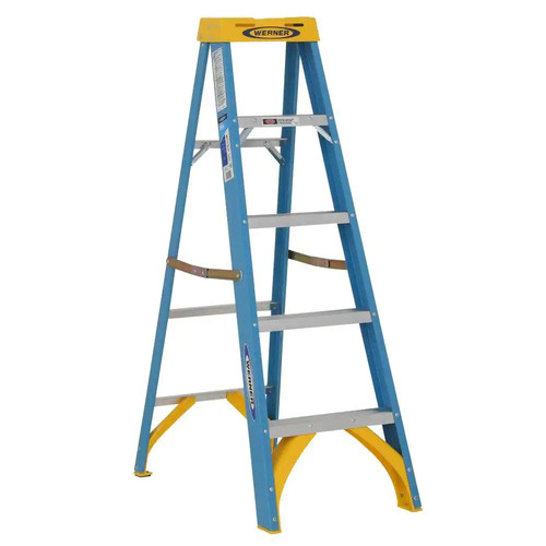 Fiberglass step ladder - fiberglass,