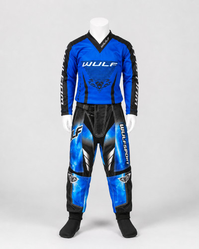 Kids blue motorbike motocross