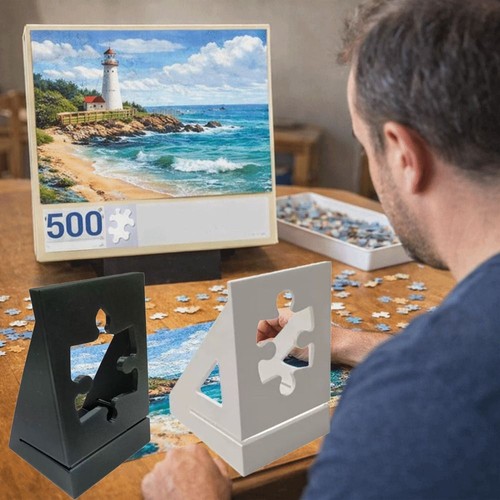 Puzzle box stand holder white - holder,