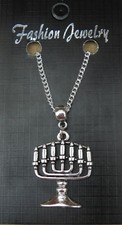 Menorah Hanukkah Pendant