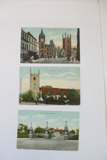 7 antique postcards of