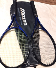 Mizuno Pro Reactors X2, Grip 4, Vintage 1990's Racquets & Case - Shuzo Matsuoka