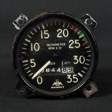 MOONEY Recording Tachometer Indicator 535ZL6 vintage aircraft part
