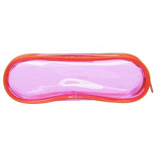 Oval pencil case transparent - oval,