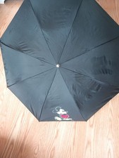 Micky Mouse Disney Original 1990s Black Push Button Umbrella