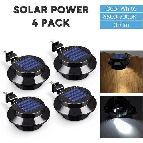 Led solar powered gutter - 4x,