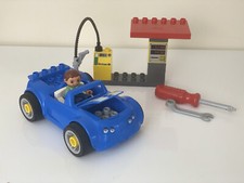 Lego Duplo 5640 Petrol Station Removable Toolo Wheels Retired Complete Set