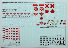 Dark Angels New Transfer Sheet