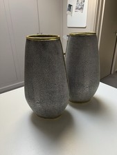 2 Amara Vases Grey Faux