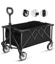 Foldable cart on wheels