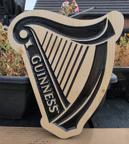 Wooden guinness bar sign - wooden,
