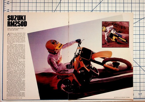 1983 suzuki rm250d motocross - suzuki,