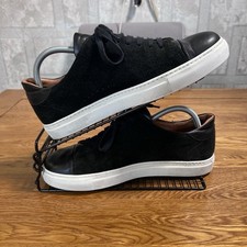 Oliver Sweeney Ossos Black Calf Leather/Suede Sneakers Trainers Size UK 7