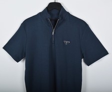 Men's Prada Navy Zip Neck
