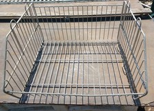Wire Storage Stacking Basket 47.5cm Wide  42.5cm Deep, 22.5cm High Used Item.