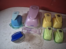 Job lot x 8 Woodware Card Craft Punches - Daisy Flower Sm, med, large XL