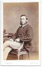 CDV Carte de Visite Worcester FC Earl photographer 46 Broad St Studio Photo Man
