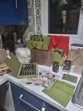 Gucci Display Green Red Brown Gift Bags Sml To Medium Size  8 Gift bags   Gifts