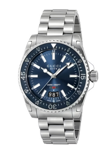 Gucci ya136311 dive 40mm blue - 40mm,