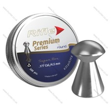 Rifle Premium Series Round .177/4.5mm Airgun Pellets (Qty 500)  Free P&P  L1302