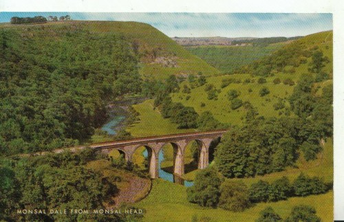 Derbyshire postcard monsal - -,