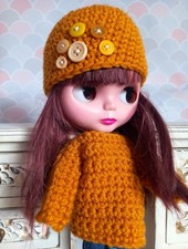 Hat And Jumper For Blythe Or Tangkou Doll. Clothes For Blythe. Or TANGKOU
