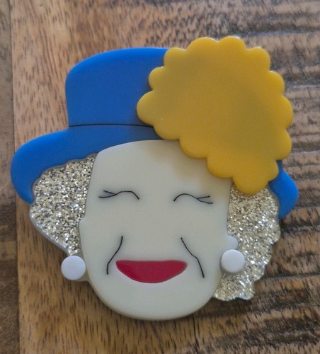 Modern acrylic handmade - modern, brooch