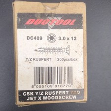 TORX HEAD WOOD SCREWS COUNTERSUNK MULTI-PURPOSE SCREW 3.0 x 12 mm box of 200