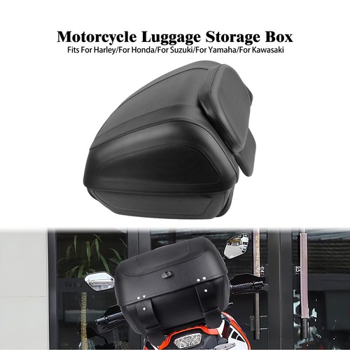 Black motorcycle luggage - black,