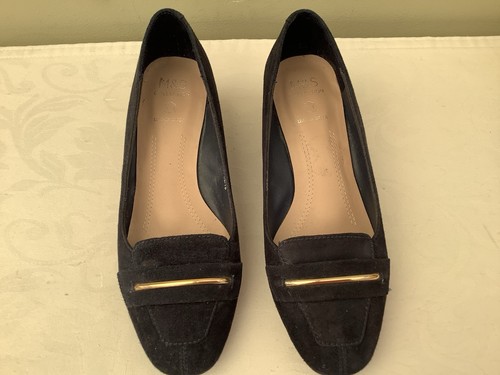Ladies navy suede shoes - ladies, m&s