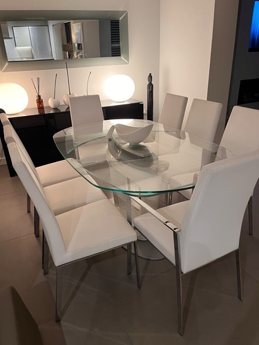 Calligaris white faux - faux, leather