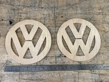 2x VW Ply Logo Badge 295mm