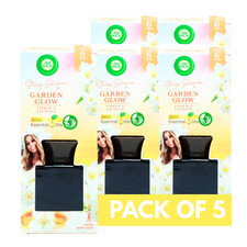 5 x Air Wick Air Freshener Oils Reed Diffuser Garden Glow Amber & Jasmine 80ml