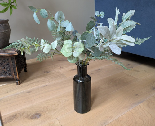 Artificial eucalyptus and - , fern