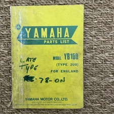 Genuine Yamaha Parts List YB100 Type 2U0 Good Condition For England Genuine 