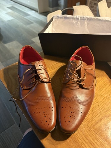 Men brown leather lace up - men's,