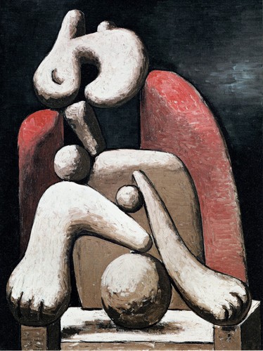 Pablo picasso woman a - in, red