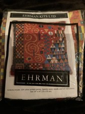 Ehrman Needlepoint Tapestry Kit Klimt Cushion /  Coral By Candace Bahouth