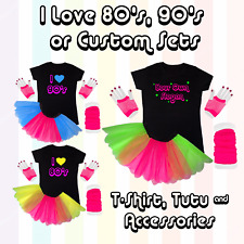 Neon Pink Tutu Skirt - Customized Fancy Dress Hen Party - Personalized 80s 90s