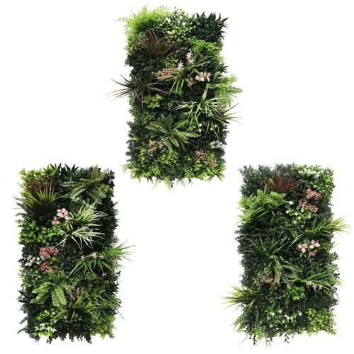Artificial green living wall - green,