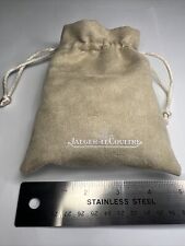 JLC Jaeger LeCoultre Beige Suede Pouch For Jewelry Watches